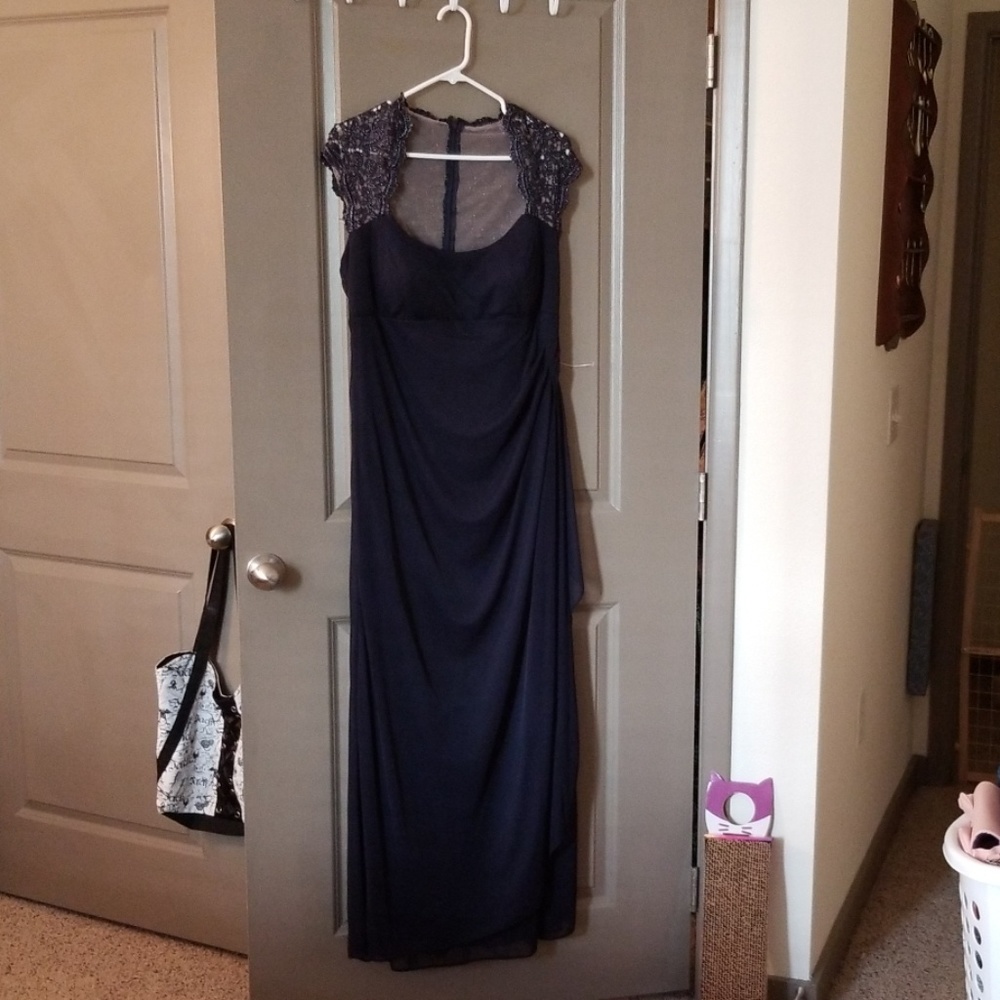 Navy blue formal dress